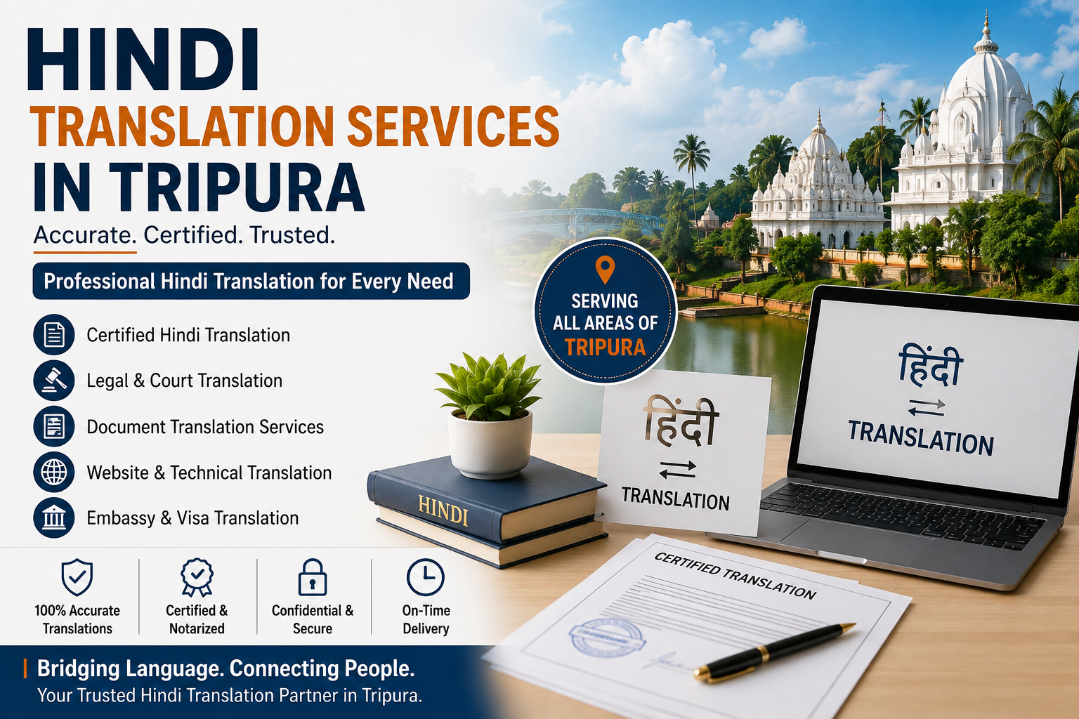 Hindi Translation Services in Tripura Certified, Legal & Document Translation